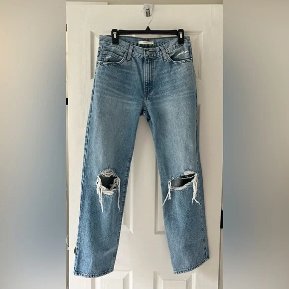 Levi’s 94 Baggy Distressed Jeans Size 29x31 Y2K Straight Leg Denim - Picture 2 of 13